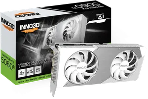 INNO3D GeForce RTX 5060 Ti 16GB TWIN X2 OC WHITE